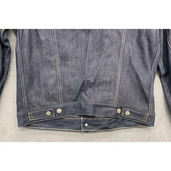 Levi's Trucker Denim Jean Jacket Dark Indigo Blue Men’s - Picture 15 of 16